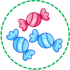 Em hãy chọn đáp án đúng nhất Hình nào có bốn cái kẹo? (ảnh 4)