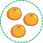 Em hãy chọn đáp án đúng nhất Hình nào có 3 quả cam?  (ảnh 2)