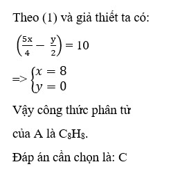 Trắc nghiệm luyện tập : Hidrocacbon thơm có đáp án ( vận dụng)