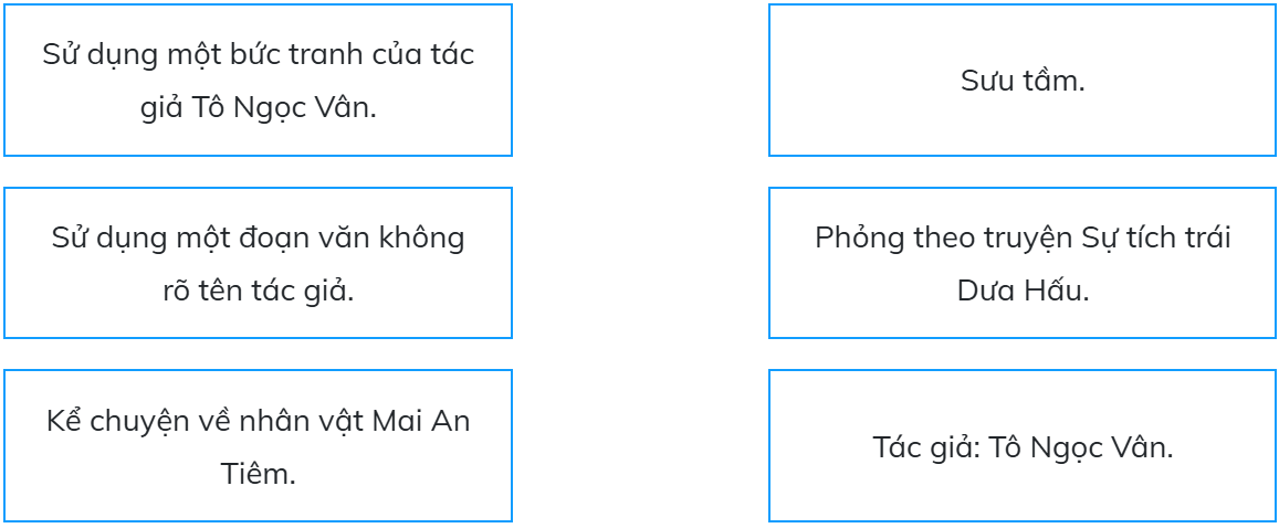 Ghép mỗi tình huống ở cột bên trái với một cách ghi nguồn thông tin ở cột bên phải sao cho phù hợp. (ảnh 1)