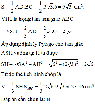 Trắc nghiệm Toán Bài 8: Diện tích xung quanh của hình chóp đều có đáp án (Vận dụng)