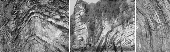 Cho hình ảnh sau:   Căn cứ vào hình ảnh trên, cho biết ảnh thể hiện tác động nào sau đây của nội lực lên bề mặt Trái Đất? (ảnh 1)