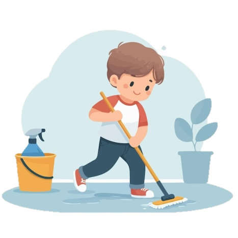  Listen and choose.(Audio name: Unit 7_)How does Mark help at home? (ảnh 2)