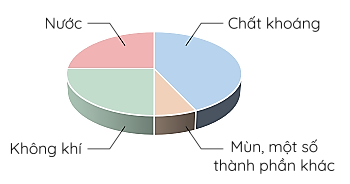 Trong các thành phần của đất, thành phần nào chiếm tỉ lệ cao nhất? (ảnh 1)