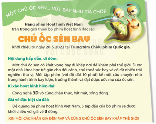 Trắc nghiệm Phim hoạt hình Chú ốc sên bay có đáp án