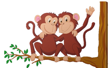 Look and choose: FOUR MONKEYS. (ảnh 2)