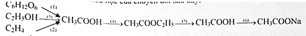 Viết phương trình hóa học của chuyển đổi sau đây: (ảnh 1)