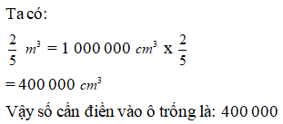 Tự luận Bài tập nâng cao Thể tích của một hình. Xăng - ti - mét khối. Đề - xi - mét khối. Mét khối có đáp án