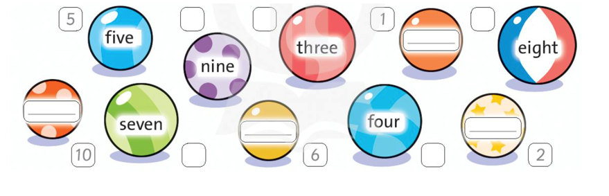 Write the numbers or words (Viết các số hoặc các từ) (ảnh 1)