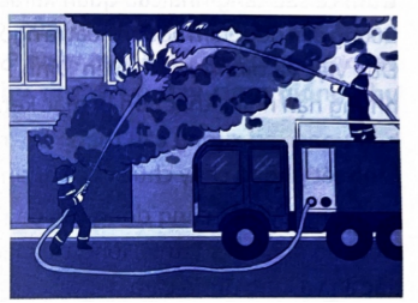 Viết 2 – 3 câu nói lên suy nghĩ của em về công việc của người lính cứu hoả. (ảnh 1)