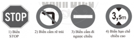  Theo mục đích sử dụng, các biển báo giao thông ven đường là vật mang tin để (ảnh 1)