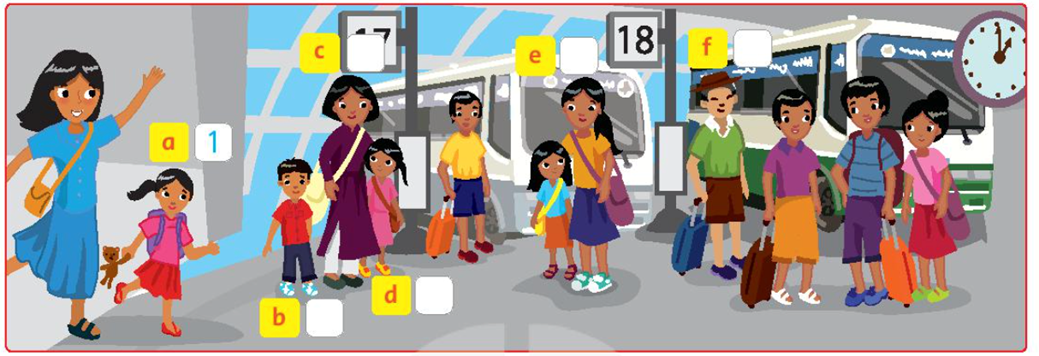 Listen and number (Nghe và đánh số) (ảnh 1)