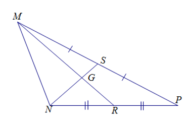Cho hình vẽ sau   Biết MG = 3 cm. Tính MR. A. 1 cm; B. 2 cm; C. 3 cm; D. 4,5 cm. (ảnh 1)