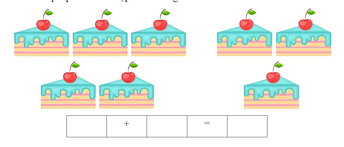 Viết phép tính thích hợp vào ô trống (ảnh 1)