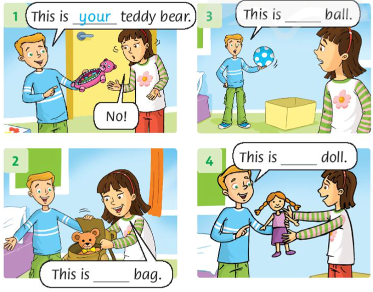 Write (Viết) a. This is your teddy bear (ảnh 1)