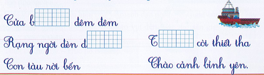 Điền “iên” hoặc “iêng” thích hợp vào ô trống: (ảnh 1)