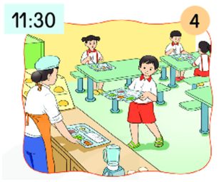  Quan sát tranh, kể lại hoạt động của Nam? (ảnh 1)