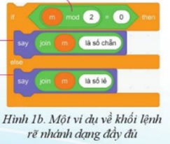 Lời giải thuật toán ở Hình 3b là một ví dụ của cấu trúc rẽ nhánh nào? (ảnh 1)