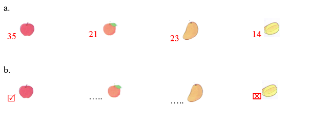 Bộ đề thi giữa kì 2 Toán lớp 1 có đáp án - Đề 3
