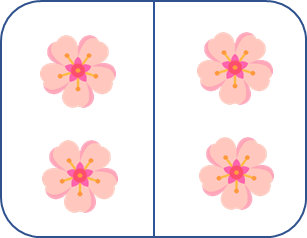 Phép cộng 2 + 2 = 4 tương ứng với hình: (ảnh 2)