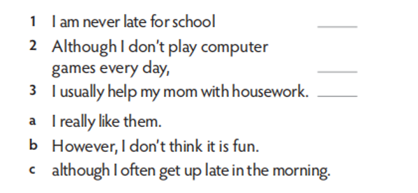 Match the two parts of the sentences. (Nối hai phần của câu.) (ảnh 1)