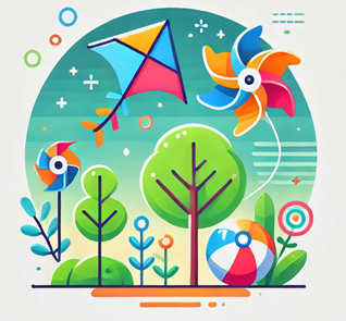 A colorful kites and trees

AI-generated content may be incorrect.