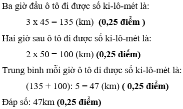 Đề ôn tập học kì I môn Toán 4 mới nhất (Đề 8)