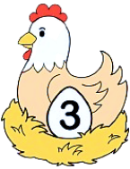 Em hãy chọn đáp án đúng nhất Con gà nào ghi số lớn nhất? (ảnh 2)