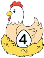 Em hãy chọn đáp án đúng nhất Con gà nào ghi số lớn nhất? (ảnh 4)