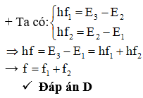 Trắc nghiệm Vật Lí 12 Mẫu nguyên tử Bo quang phổ nguyên tử Hidro (Đề số 1)