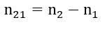 Với tia sáng đơn sắc, chiết suất của nước là n_1, của thuỷ tinh là n_2. Chiết suất tỉ đối giữa hai môi trường khi tia sáng đó truyền từ nước sang thuỷ tinh là:  (ảnh 4)