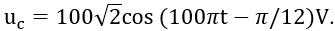 Cho mạch điện gồm điện trở thuần 100Ω, cuộn cảm thuần có độ tự cảm 2/π H và tụ điện có điện dung 10^(-4)/π F mắc nối tiếp (ảnh 2)