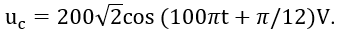 Cho mạch điện gồm điện trở thuần 100Ω, cuộn cảm thuần có độ tự cảm 2/π H và tụ điện có điện dung 10^(-4)/π F mắc nối tiếp (ảnh 3)