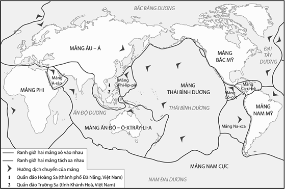 Trắc nghiệm đúng sai (2,0 điểm): Thí sinh trả lời từ câu 1 đến câu 2. Trong mỗi ý a), b), c), d), thí sinh chọn đúng hoặc sai. Câu 1. Cho lược đồ sau: (ảnh 1)