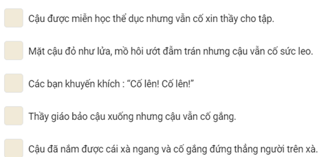 Thực hành tập đọc: Buổi học thể dục