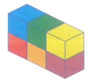 Hình vẽ bên có:A. 4 khối lập phươngB. 5 khối lập phươngC. 6 khối lập phương D. 7 khối lập phương (ảnh 1)