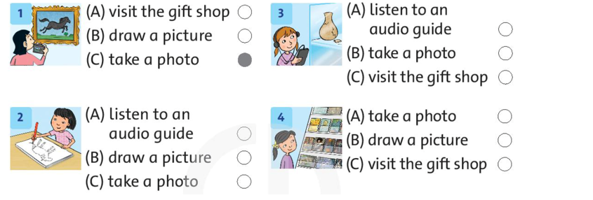 Look at the picture. Fill in the correct circle (Nhìn vào bức tranh. Điền vào vòng tròn chính xác) (ảnh 1)