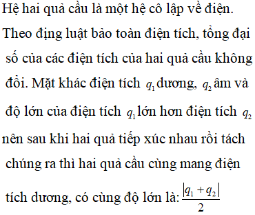 Trắc nghiệm Thuyết electron - Định luật bảo toàn điện tích cực hay có đáp án