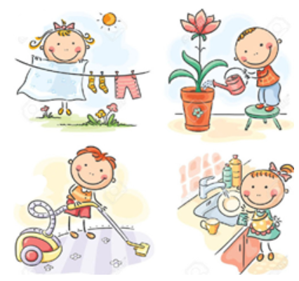  Việc làm nào mà các bạn nhỏ không làm trong bức tranh?  (ảnh 1)