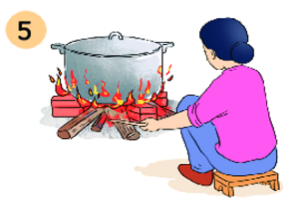 Quan sát tranh, kể tên hoạt động trong bức tranh:  (ảnh 1)
