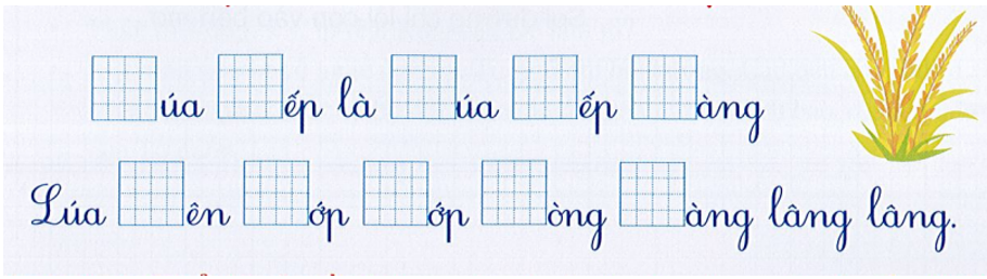 Điền “1” hoặc “n” vào chỗ chấm để hoàn thành đoạn thơ: (ảnh 1)