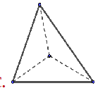 Trong không gian, hình nào không phải là hình biểu diễn của hình chóp tam giác? (ảnh 3)