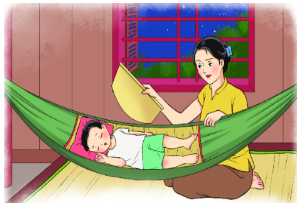 Quan sát tranh và nói tên bài tập đọc:  (ảnh 1)