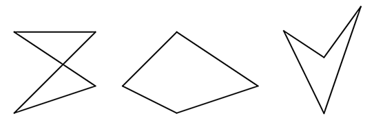 Trong các hình sau, có mấy hình là tứ giác lồi? (ảnh 1)