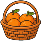  Em hãy chọn đáp án đúng nhất Rổ nào có 2 quả cam? (ảnh 3)