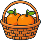  Em hãy chọn đáp án đúng nhất Rổ nào có 2 quả cam? (ảnh 5)