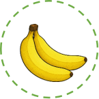 Em hãy chọn đáp án đúng nhất Hình nào có 1 quả chuối? (ảnh 2)