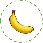 Em hãy chọn đáp án đúng nhất Hình nào có 1 quả chuối? (ảnh 4)