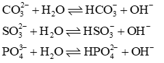 Trắc nghiệm Hóa học 11 Bài 2: Cân bằng trong dung dịch nước có đáp án