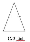 Trong các hình dưới đây, có mấy hình là hình tam giác đều? (ảnh 4)